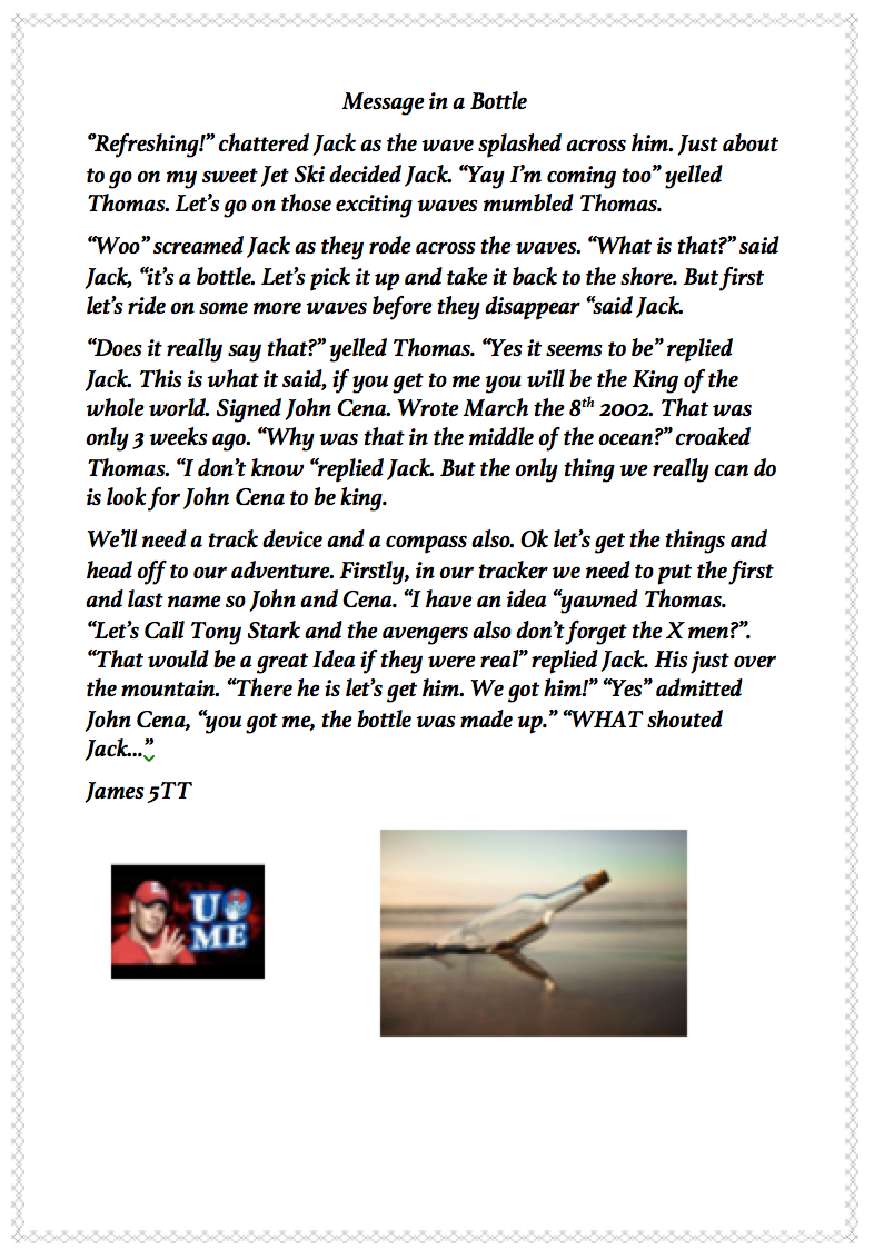 Short story creative writing examples image